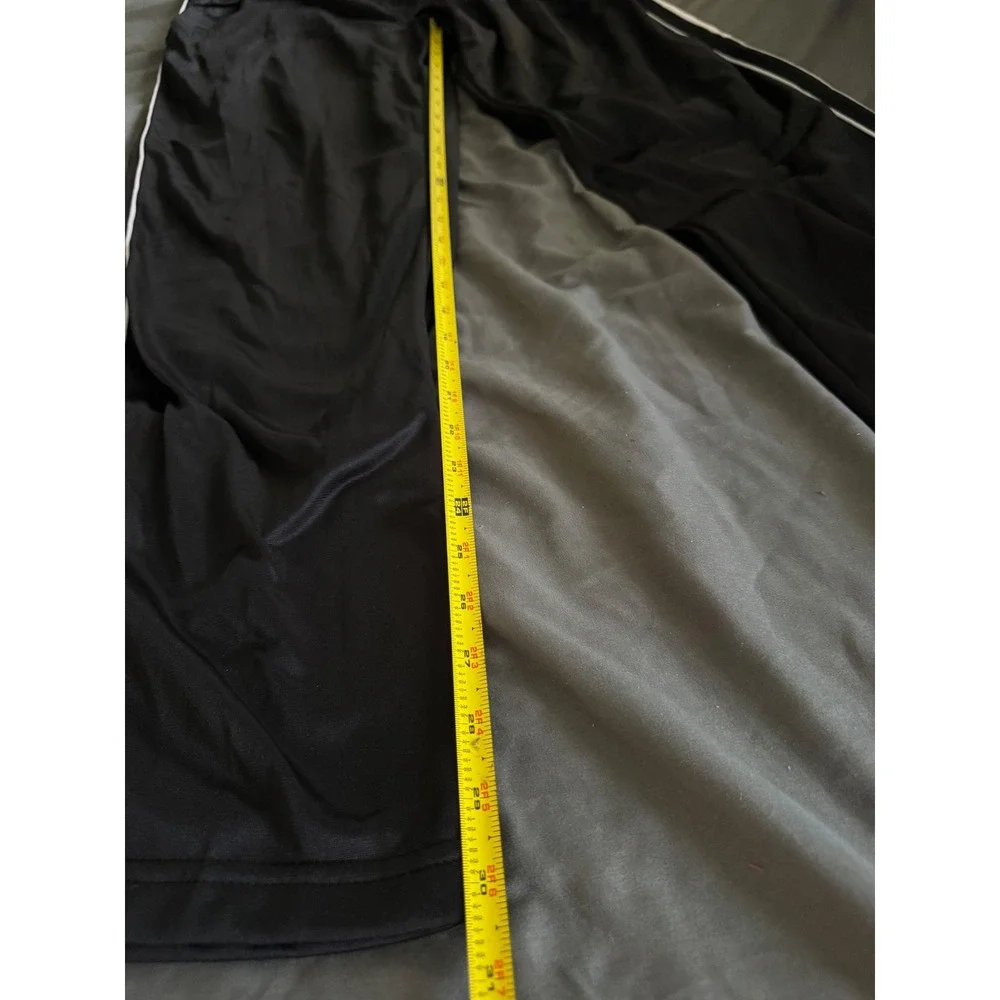 Starting Point Mens Track Pants XL Black White Side Stripe Athletic Joggers NEW